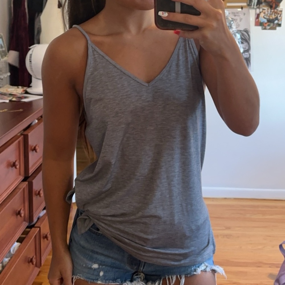 Athleta: Gray Tank Top. Activewear. Loungewear. Casual. XS. Extra Small